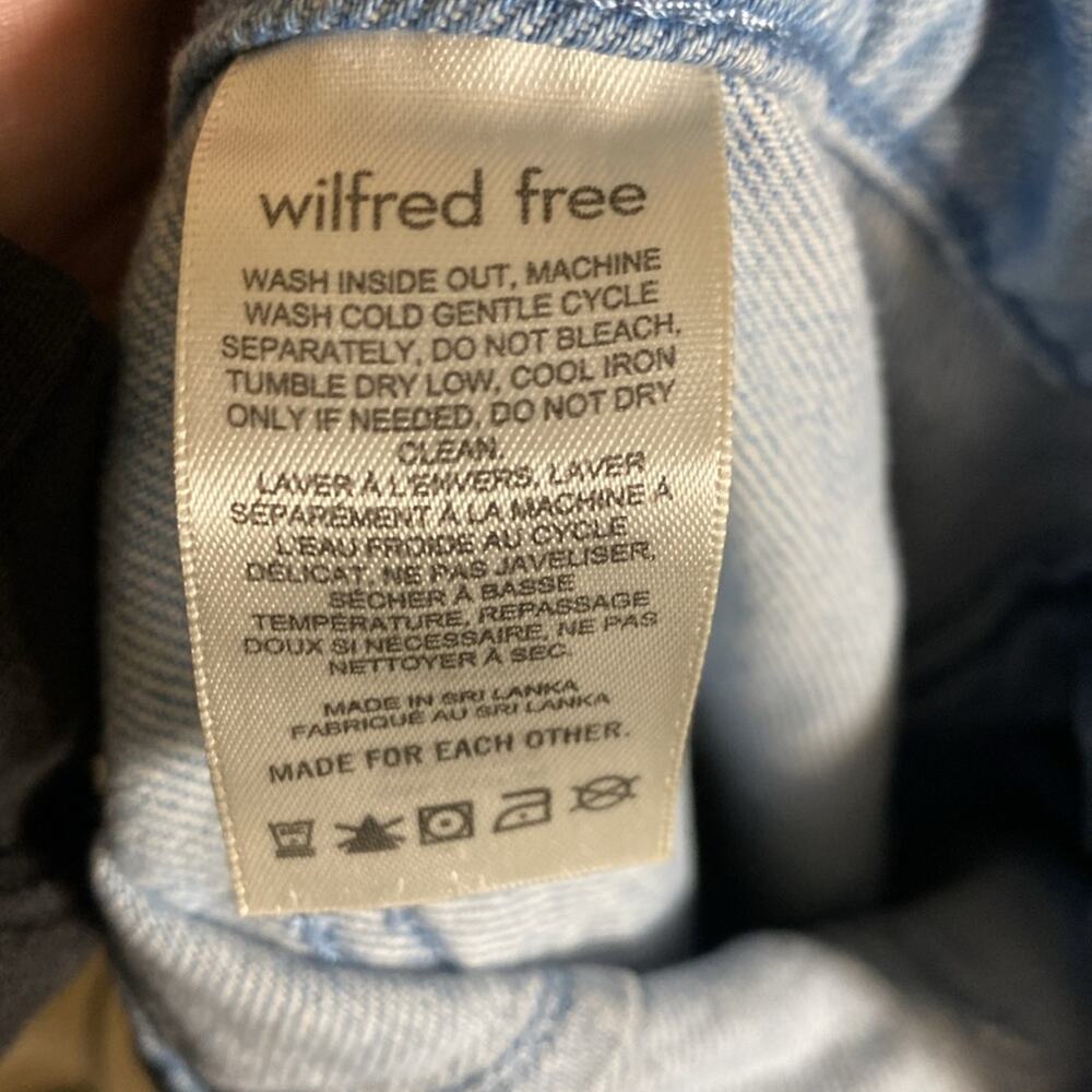 Aritzia Wilfred Free Adrift Jean high rise wide leg size 10 - Picture 8 of 10